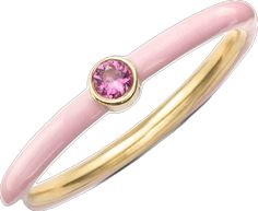 Round Enamel Ring With Bezel Setting As Gift, Elegant Enamel Stackable Rings As Gift, Modern Enamel Ring For Gift, Stackable Enamel Jewelry, Pink Enamel Anniversary Ring, Enamel Gemstone Rings For Gift, Pink Stackable Enamel Ring As A Gift, Enamel Open Ring With Gemstone For Gift, Elegant Sterling Silver Enamel Ring With Gemstone