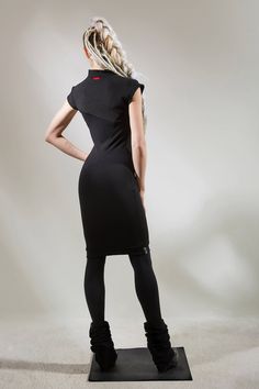 Modern Stretch Dresses For Night Out, Modern Fitted Asymmetrical Midi Dress, Elastane Bodycon Dress With Asymmetrical Neckline, Sleek Fitted Asymmetrical Midi Dress, Fitted Black Asymmetrical Mini Dress, Black Fitted Asymmetrical Mini Dress, Modern Fitted Midi-length Mini Dress, Fitted Sleeveless Asymmetrical Elastane Dress, Fitted Asymmetrical Midi Dress For Club