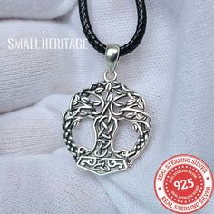 925 Sterling Silver Tree of Life Viking Yggdrasil Necklace Mjolnir Pendant Free Shipping From USA within one business day (USPS). Brand New, High Quality, Beautiful and Unique 925 Sterling Yggdrasil Necklace 925 Sterling Silver Tree Of Life Amulet Package Includes: Sterling Silver Pendant + Sterling Silver Chain + Gift Box Actual photos of the item Specifications: Pendant Size: Height & Width 1.2 x 0.8 inches | 30 mm x 21 mm Pendant + Chain Weight: 0.18 Oz | 5.2 gram Metals Type: 925, Sterli Viking Style Engraved Sterling Silver Jewelry, Viking Sterling Silver Pendant Jewelry, Viking Style Sterling Silver Pendant, Viking Style Sterling Silver Pendant Jewelry, Viking Style Sterling Silver Round Pendant Jewelry, Adjustable Viking Style Jewelry Gift, Viking Style Sterling Silver Nickel-free Necklace, Viking Style Sterling Silver Necklace Gift, Viking Style Adjustable Necklace As Gift