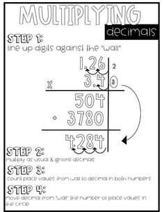 Decimal Anchor Charts Bundle Multiplying Decimals Anchor Chart, Decimals Anchor Chart, Division Anchor Chart, Multiplication Anchor Charts, Decimal Place Value, 7th Grade Math Worksheets, Fractions Anchor Chart, Multiplying Decimals, Science Anchor Charts