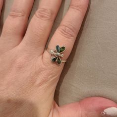 Brand New In Box Stamped 925 Sterling Silver Dragonfly Abalone Shell Ring Elegant Abalone Shell Jewelry Gift, Elegant Gold Abalone Shell Jewelry, Abalone Shell Ring, Vintage Abalone Shell Jewelry For Gift, Vintage Silver Abalone Shell Jewelry, Smile Girl, 6 Rings, Shell Ring, Jewelry Sterling Silver