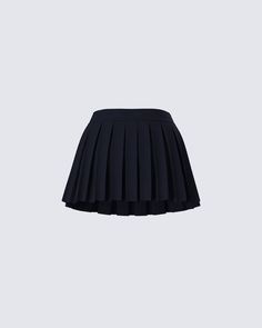 Serve looks with this staple piece mini skirt 🖤 Made from stretch suiting fabric, and complete with a pleated design for a timeless and versatile look that will turn any day into a good outfit day 😌 Formal Fitted Mini Skirt With Accordion Pleats, Fitted Accordion Pleats Mini Skirt For Work, Fitted Mini Skirt With Pleated Hem For Work, Workwear Mini Skirt With Pleated Hem, Classic Pleated Waist Short Skort, Classic Short Pleated Waist Skort, Accordion Pleated Skort For Workwear, Classic Short Pleated Skort, Formal Mini Pleated Skort