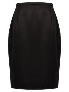 100% Viscose Sleek Evening Midi Pencil Skirt, Chic Silk Pencil Skirt For Night Out, Chic Mini Pencil Skirt For Evening, Sleek Lined Pencil Skirt For Party, Sleek Party Pencil Skirt With Lining, Sleek Midi Pencil Skirt For Party, Relaxed Fit Midi Pencil Skirt For Evening, Luxury Silk Skirt For Workwear, Luxury Silk Skirt For Work