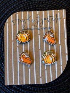 These festive studs are hand-painted and coated with resin to create a shiny bubble effect. You get 2 pairs in this set so you can mix-and-match, making these earrings the perfect lightweight accent for your fall style and they make a great gift! Thanksgiving Earrings, Earrings Wood, Gift For Woman, Match Making, Wood Earrings, Fall Style, Jewelry Earrings Studs, Cookies Et Biscuits, Halloween Shopping