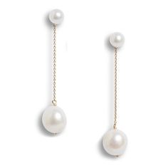 Baroque Pearl Drop Earrings – POPPY FINCH U.S. Diamond And Pearl Drop Earrings, Huge Pearl Earrings, Big Pearl Earrings, Pjo Oc, White Gold Pearl Earrings, Round Pearl Earrings, Earrings Pearl Drop, Drop Pearl Earrings, Classic Pearl Earrings