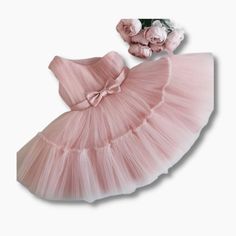 Ready for any occasion, this one-shoulder tutu dress will be your favourite go-to. This dress exudes elegance and femininity. The bow adds a little oomph, perfect for special events. Pair with your favorite shoes for a complete look. Material: Polyester, Viscose, Lace, Mesh Material Composition: Lace Mesh Dresses Length: Knee-Length Tag Size Suggested Age Bust*2 Length Inch Cm Inch Cm 70 0-6M 9.45 24 19.29 49 80 6-12M 9.84 25 20.47 52 90 12-24M 10.24 26 22.44 57 * Please allow 1-3cm differences Princess Tutu Dress With Satin Bow, Princess Style Tulle Tutu Dress With Satin Bow, Sleeveless Tulle Tutu Dress With Bow, Fitted Sleeveless Tutu Dress With Bow, Tulle Tutu Dress With Bow For Dress-up, Princess Style Tulle Dress With Bow, Party Dress With Satin Bow And Tulle Material, Spring Princess Tutu Dress With Bow, Spring Princess Style Tutu Dress With Bow