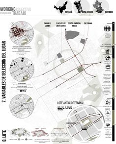 an info sheet showing the various streets and stations in different cities, including one that has been