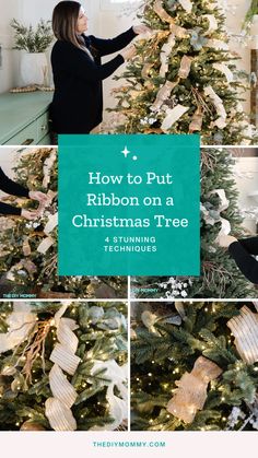 how to put ribbon on a christmas tree for the holiday season with this step by step guide