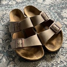 Oiled Leather, Only Worn Once. Size 41 Or Women’s Size 10 Birken Stocks, Brown Birkenstock Sandals, Tan Birkenstocks, Women’s Birkenstocks, Oiled Leather Birkenstocks, Birkenstock Single Strap, Shoes Birkenstock, Birkenstock Shoes, Birkenstock Sandals