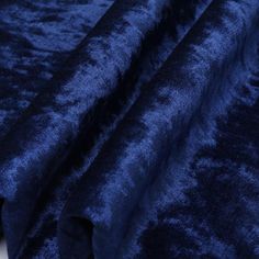 "Navy Crushed Velvet Stretch Fabric by The Yard, Dark Blue 4-way Stretch Velvet Spandex for Gown, Costumes, Curtains, Fabric for Backdrop Indulge in the allure of navy crushed stretch velvet, a soft and lustrous fabric that combines the richness of navy with the plush texture of crushed velvet, a fabric that displays a beautiful drape. This 4-way stretch fabric is perfect for sewing garments, bows, costumes, and more. It's also ideal for crafting upholstery, draperies, and spandex table covers, Dark Blue Velvet Texture, Blue Fabric Swatches, Dark Blue Fabric Texture, Blue Velvet Aesthetic, Navy Blue Velvet Curtains, Navy Blue Texture, Blue Velvet Gown, Sewing Garments, Curtains Fabric