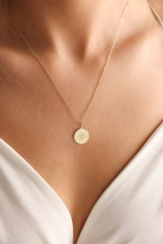 Gold Solid 14K Real Gold Dream Catcher Necklace , Personalized Gold Dainty Dreamcatcher Necklace , Dream Catcher Chains , Birthday Gift - Etsy Bahrain 14k Gold Medallion Necklace With Delicate Chain, Elegant 14k Gold-filled Coin Pendant Jewelry, Dainty Jewelry With Coin Pendant For Anniversary, Dainty Coin Pendant Jewelry For Anniversary, 14k Gold Filled Coin Pendant Necklace As Gift, 14k Gold Pendant Medallion Necklace As Gift, Minimalist 14k Gold Medallion Necklace For Gift, Elegant 14k Gold Filled Coin Pendant Jewelry, Elegant Coin Necklaces For Anniversary