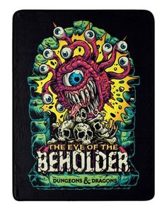 the eye of the beholder book with an image of a demon and skulls on it