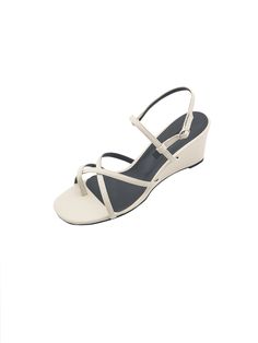 Editor's NotesSPUR presents feminine and sophisticated footwear that completes your outfit. - Flip-flop style- Open square oblique toes- X-shape straps- Glossy and smooth leather- Supportive ankle strap with buckle- Unique wedge heels- Feminine and stylish mood Measurements (in.)- Size: KR 225MM (US 5.5) ~ KR 250MM (US 8)- Heel: 1.97 in.*Fit true to size Composition & Care- Material: Synthetic Leather- Natural leather may have fine scratches and wrinkles- Bright leather can ge Formal Summer Wedge Sandals With Heel Strap, Evening Slingback Sandals With Single Toe Strap For Summer, Elegant Wedge Sandals With Wrapped Heel, Elegant Summer Wedge Sandals With Single Toe Strap, Elegant Summer Slingback Sandals With Wrapped Heel, Modern Summer Slingback Sandals With Wrapped Heel, Modern Slingback Sandals With Wrapped Heel For Summer, Elegant Summer Wedge Sandals With Ankle Strap, Summer Slingback Sandals With Sculpted Heel