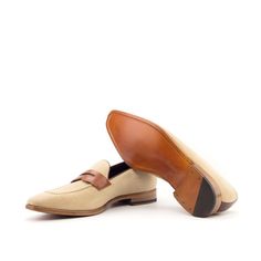 Madi Loafers - Q by QS Classic Beige Slip-ons For Office, Formal Beige Slip-ons With Leather Sole, Formal Slip-on Loafers With Suede Lining, Business Casual Slip-ons With Leather Sole And Almond Toe, Formal Brown Slip-ons With Suede Lining, Brown Plain Toe Loafers With Rubber Sole, Beige Slip-on Business Moccasins, Brown Moc Toe Slip-ons With Brogue Detailing, Elegant Cognac Loafers With Plain Toe