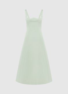 Exclusive Leo Lin Odette Midi Dress - Sage Leo Lin, Fitted Midi Dress, Denim And Lace, New Arrival Dress, Fitted Bodice, Ladies Day, Jumpsuit Dress, Midi Skirt, Ready To Wear