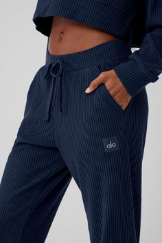 Meet the sweats you’ve seen all over your feed. They’re done in a plush, incredibly soft, wide-ribbed fabric that feels as good as it looks. The jogger-style silhouette is luxuriously cozy with a high-rise waistband and ankle cuffs. Make it a matching set with the Muse Hoodie. Cozy Sweatpants With Ribbed Waistband For Loungewear, Cozy Fit Sweatpants With Ribbed Cuffs For Loungewear, Comfy Loungewear Sweatpants With Ribbed Waistband, Cozy Sweatpants With Ribbed Cuffs For Loungewear, Comfy Sweatpants With Ribbed Waistband For Loungewear, Cozy Fit Joggers With Ribbed Cuffs For Lounging, Comfy Sweats With Ribbed Waistband For Loungewear, Cozy Sweats With Ribbed Waistband For Lounging, Cozy Lounging Sweats With Ribbed Waistband