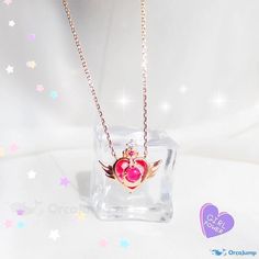 OrcaJump - Sailor Moon Necklace - 18k Gold Plating - 925 Silver - Embellished with Crystals - Available in 3 Captivating Patterns Custom Jewelry Necklaces, Gold Hair Accessories, Diamond Solitaire Necklace, Pearl Jewelry Necklace, Gold Cross Necklace, Apollo Box, Diamond Cross Pendants, Tiny Diamond, Solitaire Pendant