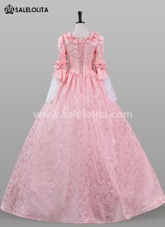 Women Pink Floral Colonial Lady Victorian Dress Christmas Costume Condition: Brand New  Color:Pink  Material: This dress made of High Quality Jacquard, soft,smooth and comfortable to wear  Sleeve Length: Long Flare Sleeve  Dresses Length:Floor-Length  Neckline:  Square Collar  Decoration: Ruffles + Lace  Package Includes:  Dress    The length of skirt about 45 inches (114 cm) long from waist to hem regardless of size. This dress is pictured with a 6-hoop skirt Petticoat underneath to achiev Hoop Skirt, Party Garden, Dress Christmas, Flare Sleeve Dress, Garden Dress, Christmas Costume, Tea Party Garden, Women Pink, Floral Jacquard