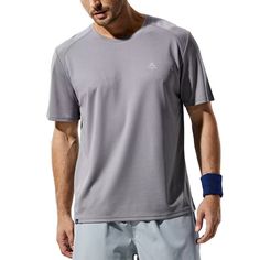 PRICES MAY VARY. Technical Tee: Haimont short sleeve workout shirts for men are made of 100% polyester, With the design of classic crewneck and flat-lock seam, providing you excellent durability and comfortable feelings Quick-dry & Breathable: This mens dry fit T-shirts feature superior mesh air circulation design, which works well in wicking away moisture in sweaty situation. Breathable material provide quick dry and cool without restriction and embarrassment Reflective Logo: Reflective Logo on Workout Short, Mens Workout Shirts, Athletic Running, Running Workout, Air Circulation, Running Shirts, Athletic Shirts, Outdoor Workouts, Intense Workout