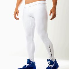 Fashion meets Mens ActiveWear. Compression legging helps to support leg muscles during training! Comes in an array of prints expressing your active fitness lifestyles. Perfect for any kind of sports activities . Made up of: 85% Polyester & 15% Spandex Athletic Fit Training Tights, Functional Athletic Fit Tights For Training, Sporty Go-dry Tights For Training, White Stretch Activewear For Training, White Compression Yoga Pants For Running, Compressive Squat Proof Sportswear Tights, Functional Stretch White Yoga Pants, Athletic Fit Functional Tights For Running, White High Stretch Activewear For Running