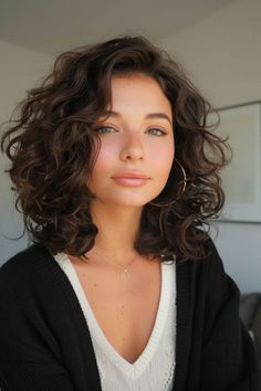 Visit for - 29 Nice Short Curly Hairs Ideas for Women Cropped Wavy Hair, Short Thick Curly Haircuts For Women, Short Curly Face Framing Layers, Short Layered Haircuts Shoulder Length Curly, Short Curly Hair 2024, Short Hair Women Curly, Curly Hair Bob Cut, Short Curly Hair Side Part, Curly Haircuts Shoulder Length