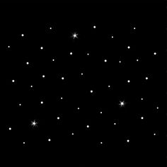 black and white photograph of stars in the night sky, with one star visible to the left