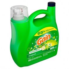 a gallon of gain liquid on a white background