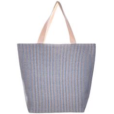 Large beach tote bag. Striped cotton blend bag. Web handles. Hat carrying straps. Inner zip pocket. Open cell phone pocket. Zipper closure. Cappelli pin detail. 20" W x 17" H Cotton Beach Bag With Double Handle For Everyday Use, Cotton Beach Bag With Double Handle For Daily Use, Cotton Double Handle Beach Bag For Everyday Use, Everyday Use Large Capacity Cotton Beach Bag, Spring Travel Canvas Beach Bag, Striped Travel Bags For Summer, Casual Canvas Vacation Bag, Canvas Tote Beach Bag With Pockets, Cotton Canvas Bucket Bag For Travel