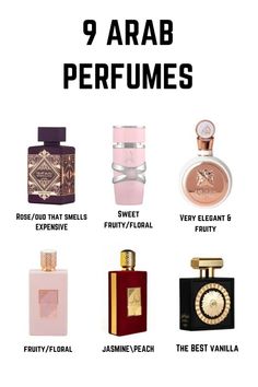 ✨ Unveil the captivating scents of Arabia with these 9 exquisite perfumes, each a journey into a world of rich traditions and luxurious aromas. ✨ #arabianperfume #perfume #fragrance #orientalperfume #luxuryperfume #scent #perfumecollection #nicheperfume #arabiannights Best Middle Eastern Perfumes, Middle Eastern Fragrances, Middle Eastern Perfumes For Women, Best Arabian Perfume, Arabic Perfumes For Women, Arab Parfum, Arab Perfumes For Women, Arab Fragrance, Fragrance Pairings