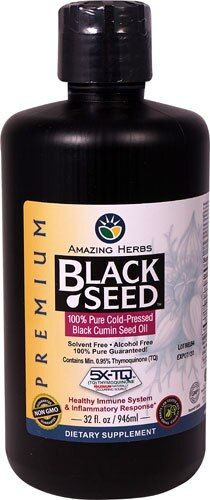 100% Pure cold-Pressed Black Cumin Seed Oil. Solvent Free. Alcohol Free. Non-GMO. Dietary Supplement. Vegan. Gluten Free. Amazing Herbs pioneered Cold-Pressed Black Seed Oil over a decade ago using a unique screw-type press which uses no heat and does not require the seeds to be pre-heated. It is the best method that preserves 100% of the active ingredients and volatile oils found in Black Seed and results in the strong/pungent taste with a golden-olive color that you will only find with Amazing Black Seed Oil Benefits, Holiday Healthy Snacks, Vitamin D Foods, Krill Oil, Black Seed Oil, Healthy Holidays, Plant Based Milk, Oil Shop, Black Seed