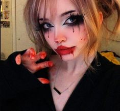 Kill Makeup Halloween, Pretty Zombie Makeup, Outfit Themes, Blood Makeup, Gore Makeup, Halloween Makeup Diy, Anime Makeup, Magical Makeup, Horror Makeup