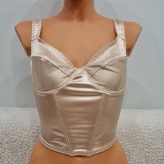 Handmade corset in beige colour, side bones, hooks on back, Satin fabric, beige satin Different sizes are available. Can be a perfect gift or just a nice treat, anyway the woman who will get it will be impressed. It handmade matching style - body. Condition: 100% New Material: Caprone Size: Available in different sizes. All sizes are EU. Please do not hesitate to contact me if you need any more information. Thanks for visiting my shop. MissN Beige Sleeveless Corset With Built-in Bra, Party Corset With Built-in Bra In Beige, Sleeveless Satin Corset With Built-in Bra, Satin Underbust Corset With Straps, Satin Overbust Corset With Built-in Bra, Underbust Satin Corset With Straps, Satin Sleeveless Corset With Boned Bodice, Satin Corset With Built-in Bra And Fitted Bodice, Sleeveless Satin Corset With Boned Bodice