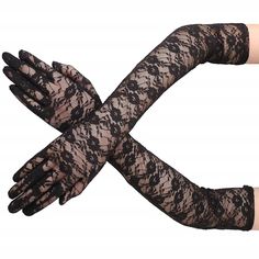 Skeleteen Long Black Elegant gloves are a great costume accessory for Halloween and dress-up. This Formal glove is 17" Long and is made of a stretch lace, so it can fit most. Ideal accessories for a ball gown or a dressy tea party costume. Skeleteen items are made of tested materials that are non-toxic and safe. Black Costume Accessories For Winter Parties, Fitted Costume Accessories For Halloween Evening, Winter Party Fitted Costume Accessories, Fitted Winter Costume Accessories For Party, Fitted Winter Party Costume Accessories, Elegant Fitted Winter Costume Accessories, Elegant Winter Party Costume Accessories, Black Costume Accessories For Party, Fitted Black Costume Accessories For Party