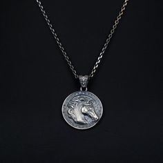 These 925K Sterling Silver Gorgon Horse Necklace photos are taken with original and every item has handmade engraving details. It's very elegant and classy for everyday use but also can be preferred as a gift for friends and family for an eternal memorial. *  Item Details * Gender : Male / Female * Material : 925 Sterling Silver * Pendant Diameter : 3.50 x 3.50 cm (1.37 x 1.37 inc) * Bail With : Suitable for up to 3.00 mm Chain * Pendant Weight : 8.20 Grams * Chain Thickness : 0.15 cm -( 0.06 in Classic Necklace With Horse Design For Gift, Classic Antique Silver Sterling Silver Necklaces, Formal Silver Jewelry With Horse Design, Classic Antique Silver Sterling Silver Necklace, Classic Antique Silver Pendant Necklace, Classic Horse Design Pendant Necklace, Formal Sterling Silver Jewelry With Horse Design, Classic Pendant Necklace Stamped 925, Formal Horse Design Pendant Jewelry