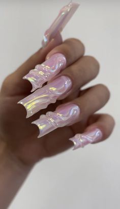 Sculpture Nails, Concert Nails, Sculptured Nails, Y2k Nails, Pretty Gel Nails, Crazy Nails, Dream Nails