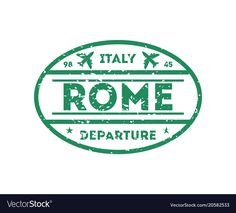 Summer Shirts Vinyl, City Vector Art, Visa Stamp, Travel Symbols, Fun Drawings, Bio Technology, Shirts Vinyl, Rome City