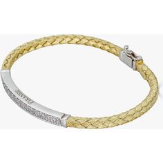 Looking for the perfect gift for your significant other? Look no further than the Oro Braided Bracelet in Yellow Gold from Piranesi. This stunning piece is sure to make your loved one feel special, with its intricate braided design and sparkling diamonds. Crafted from high-quality 18K yellow gold, this bracelet is both durable and luxurious. The clasp closure ensures a secure fit, so your loved one can wear it with confidence.But what really sets this bracelet apart is the 0.38 carats of round w Elegant 14k Gold Bracelets With Pave Setting, Fine Jewelry White Gold Promise Bracelet, Adjustable Gold Bracelet With Pave Setting, Elegant Gold Braided Bracelet For Formal Occasions, Diamond Engraved Bracelet Gift, Engraved Diamond Bracelet As Gift, Adjustable Pave Setting Bracelets For Anniversary, Engraved White Gold Diamond Bracelet For Anniversary, Adjustable Pave Setting Bracelet For Anniversary