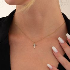 "Jewel Cross Necklace, Minimalist Stone Cross Necklace, Dainty Stone Cross Necklace, Christmas gift for You, Bridesmaid Jewellery, Tiny Stone Cross Necklace S H O W ∙ Y O U R ∙ S T Y L E 𝒰 𝒩 𝐼 𝒬 𝒰 𝐸 ♥️ Customize your jewelry only for yourself and create your design. Wear it either for everyday use or for special occasions. 𝒫 𝐸 𝑅 𝐹 𝐸 𝒞 𝒯 ∙ 𝒢 𝐼 𝐹 𝒯 ♥️ Make your friends or family happy with this exclusive gift. 𝑀 𝐼 𝒩 𝐼 𝑀 𝒜 𝐿 𝐼 𝒮 𝒯 ∙ 𝒟 𝐸 𝒮 𝐼 𝒢 𝒩 ♥️ Wear this jewelry Dainty Cross Necklace For Gift, Dainty Cross Necklaces For Mother's Day, Dainty Cross Necklace For Mother's Day, Dainty Pendant Cross Necklace, Dainty Cross Pendant Necklace As Gift, Dainty Cross Pendant Necklace For Gift, Dainty Pendant Cross Necklace For Gift, Minimalist Cross Necklaces For Mother's Day, Minimalist Cross Necklace For Mother's Day