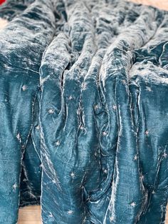 Hand Embroidery Blanket, Midnight Blue Christmas, Celestial Quilt, Festive Blue Silk Embroidered Fabric, Silk Velvet Blanket, Blue Silk Sheets Aesthetic, Midnight Blue Duvet Cover, Embroidery Blanket, Dark Blue Blanket