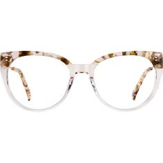 These sexy round glasses will take your everyday look up a notch. The narrow eyeglasses features a hand-polished acetate eyeglasses front with a tortoiseshell pattern on the brow. The brushed metal temple arms feature acetate temple tips for added comfort. It is available in charcoal and clear. | Zenni Women's Boho Cat-Eye Prescription Eyeglasses Pattern Tortoise Shell Mixed Clear Round Glasses, Zenni Optical Glasses, Stylish Glasses For Women, Artsy Vibe, Teacher Wear, Round Eyeglasses Frames, Eye Prescription, Rim Design, Zenni Optical