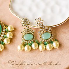 Elevate your style with our Mughal masterpiece - where heritage meets modern elegance! Crafted with precision and elegance, this set captures the opulence of Mughal aesthetics, combining vibrant pumpkin green beads and sparkling CZ stones along with intricately designed mala accompanied by dangling cream-colored pearls, this set epitomizes grace and sophistication, making it a statement piece for any occasion. The set includes a mala and a pair of earrings. Please click on the video for a detail Elegant Jeweled Jewelry Sets For Diwali, Elegant Jeweled Kundan Necklace For Festive Season, Elegant Green Kundan Chandbalis, Elegant Jeweled Kundan Necklace For Diwali, Green Stone Work Chandbalis For Celebration, Elegant Meenakari Jewelry Sets For Festive Season, Traditional Festive Chandbalis With Elegant Design, Festive Traditional Chandbalis With Elegant Design, Traditional Elegant Chandbalis For Festive Occasions