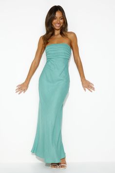 Moves To Make Maxi Dress Sage Long Formal Dresses Silk, Ankle Length Dresses Formal, Flowy Formal Dresses, Formal Beach Dress, Spring Formal Dresses Long, Long Formal Dresses Elegant, Windsor Prom Dress, Light Green Prom Dress, Aqua Bridesmaid Dresses