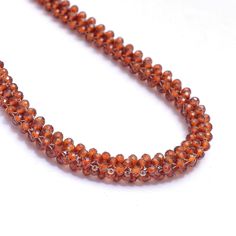 PRODUCT DETAIL : ITEM : HESSONITE BEADED NECKLACE ITEM CODE : DGC911 ITEM NAME :NECKLACE GEMSTONE : HESSONITE BEADS SHAPE : MICRO FACETED ROUND LENGTH : 20 INCH APPROX BEADS SIZE : 3 MM BEADS / 6.5 MM THICK ROPE APPROX WEIGHT : 145 Cts. APPROX CUSTOMIZATION/BULK ORDER : AVAILABLE PLEASE FEEL FREE TO CONTACT IF YOU REQUIRE ANY FURTHER INFORMATION. Handmade Bead Necklace, Necklace Rope, Round Bead Necklace, Thick Rope, Handmade Beaded Necklaces, Necklace Gemstone, Rope Necklace, Jewelry For Her, Garnet Gemstone