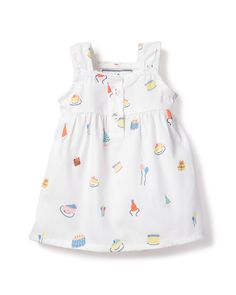 These adorable pajamas will offer your little one the chance to match their favorite doll when heading off to dreamland. These sweet pajamas will fit all 18" dolls. Cute White Nightgown For Bedtime, Cute White Summer Nightgown, Playful White Sleeveless Sleepwear, White Spring Dress For Pajama Party, White Dress For Pajama Party In Spring, White Dress For Spring Pajama Party, Playful Cotton Dress For Pajama Party, White Cotton Dress For Pajama Party, Cute Nightgown For Pajama Party