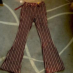 Rock & Roll Cowgirl High Rise Flare Striped Jean . W 26 L 36. Burgundy And White Plad Bell Bottom Pants, Brown Swirl Flare Pants, Santa Flare Pants, Bandana Flare Pants, Cheap Red Low-rise Bottoms, Graphic Flare Pants, Flare Pants Platform Boots, Rodeo Queen Pants, Bell Bottom Jeans Roller Skating