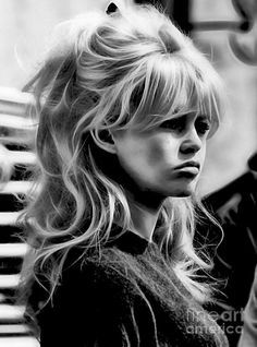 Brigitte Bardot Hair, Bardot Hair, 60s Hair, 70s Hair, Long Blonde, Brigitte Bardot, Grunge Hair, White Photo, Big Hair