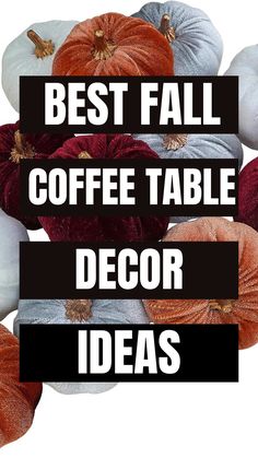 the best fall coffee table decor ideas