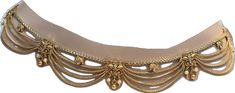 Traditional Gold Bridal Belt For Festivals, Elegant Festive Choker With Zari Work, Traditional Gold Bridal Belt For Ceremonial Use, Bollywood Bridal Belt For Party And Festivals, Gold Bridal Belt For Festive Party, Traditional Bridal Belt For Party And Festivals, Festive Gold Bridal Belt For Party, Bollywood Gold Bridal Belt For Festivals, Elegant Zari Work Choker For Festivals