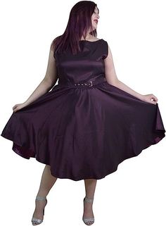 Looking for a simple classic beautiful dress for your special occasions? We got you covered! This is a beautiful solid purple satin party dress. Classic and sexy fit and flare style dress. Plus size up to 5XL Satin Party Dress, Party Wedding Dress, Elegant Party Dresses, Plus Size Vintage, Purple Satin, Vintage Inspired Dresses, Bateau Neckline, Vintage Style Dresses, Matte Satin