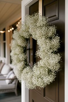 Blooming Baby's Breath Spring Wreath Forsythia Wreath, Olive Branch Wreath, Red Berry Wreath, Grass Wreath, Willow Wreath, Tulip Colors, Wire Wreath Frame, Lavender Wreath